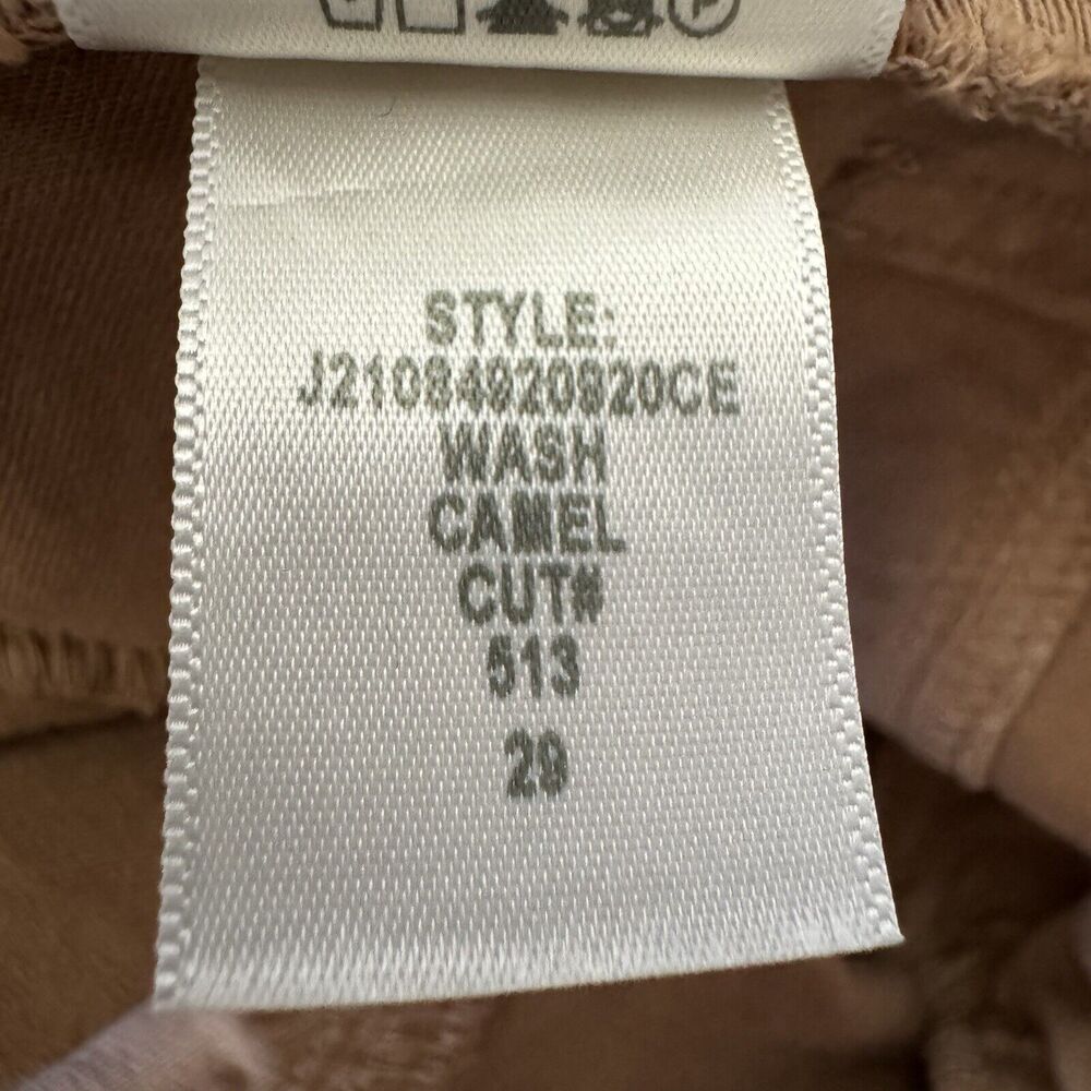 Veronica Beard Pants Womens 29 Karter Straight Leg High Rise Camel Patch Pockets - Picture 14 of 16